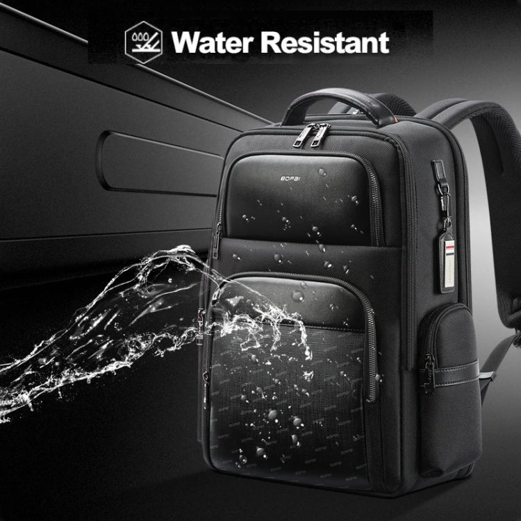 Bopai 61-91911 Large Capacity Business Waterproof Laptop Backpack With USB+Type-C Port(Black) - free shipping - PMC Jewellery - Order now!