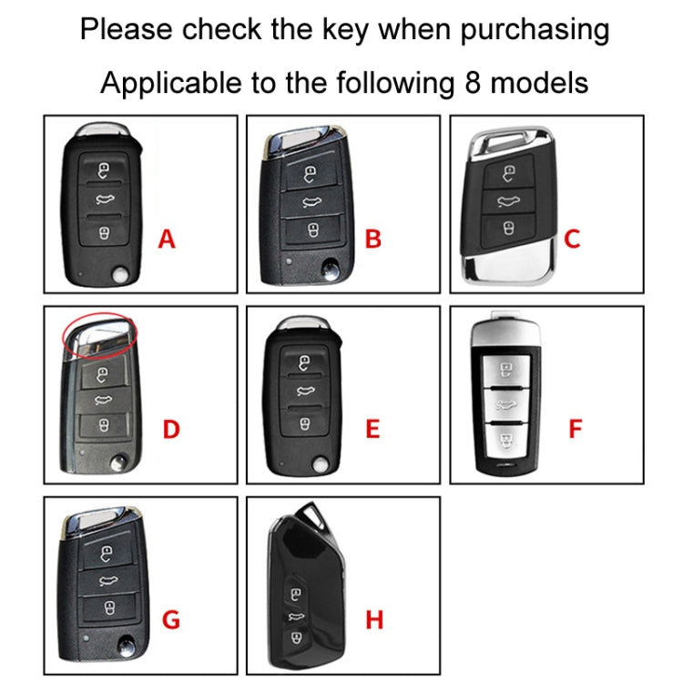 For Volkswagen Key Cover Multifunctional Keychain Anti-lost Number Plate, Style: A - Car Key Cases by PMC TechLife | Online Shopping South Africa | PMC TechLife | Buy Now Pay Later Mobicred