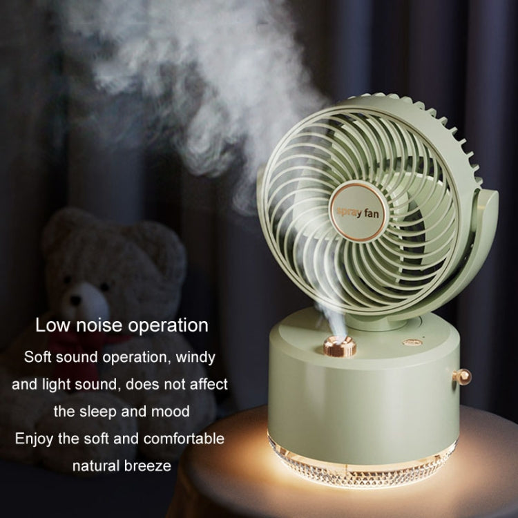 USB Charging Cooler Air Conditioning Fan Desktop Cooling Fan Swing Humidifier(Green) - Electric Fans by PMC TechLife | Online Shopping South Africa | PMC TechLife | Buy Now Pay Later Mobicred