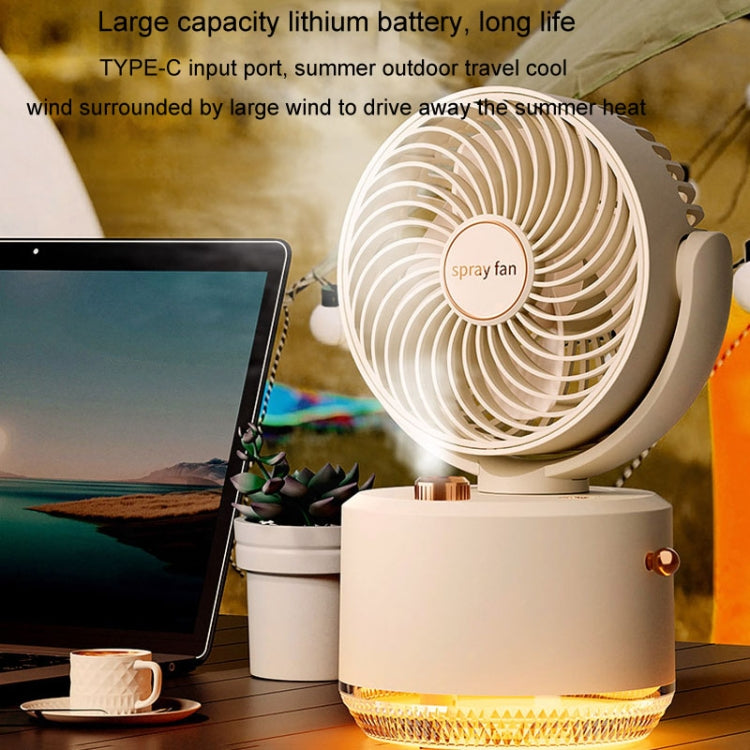 USB Charging Cooler Air Conditioning Fan Desktop Cooling Fan Swing Humidifier(Green) - Electric Fans by PMC TechLife | Online Shopping South Africa | PMC TechLife | Buy Now Pay Later Mobicred