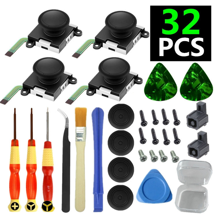 32 In 1 Kit For Nintendo Switch Joycon Joystick Thumb Stick Repair Tool - Switch Spare Parts by PMC TechLife | Online Shopping South Africa | PMC TechLife | Buy Now Pay Later Mobicred