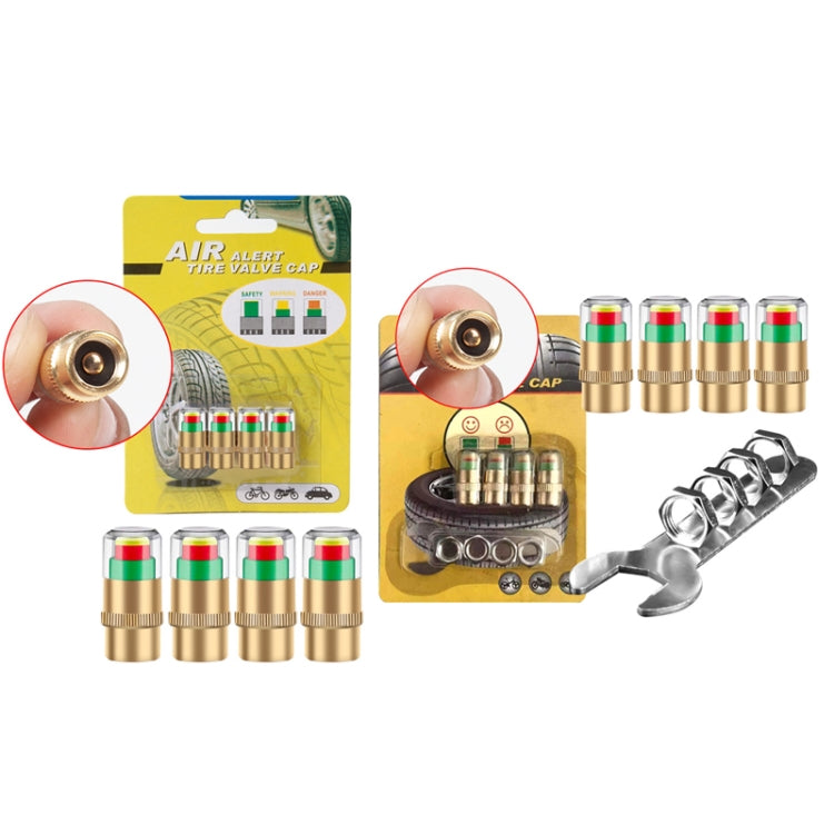 2.4BAR Vehicle Tire Pressure Monitoring Warning Cap, ������: Brass Core - Tire Valve Caps by PMC TechLife | Online Shopping South Africa | PMC TechLife | Buy Now Pay Later Mobicred