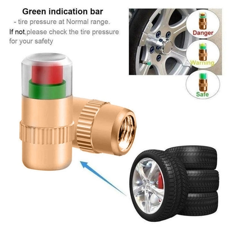 2.4BAR Vehicle Tire Pressure Monitoring Warning Cap, ������: Brass Core - Tire Valve Caps by PMC TechLife | Online Shopping South Africa | PMC TechLife | Buy Now Pay Later Mobicred