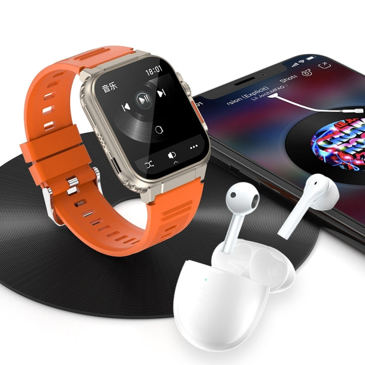 A70 1.96 Inch Health Monitoring Multifunctional IP68 Waterproof Bluetooth Call Smart Watch(Silver Steel) - Smart Watches by PMC TechLife | Online Shopping South Africa | PMC TechLife | Buy Now Pay Later Mobicred