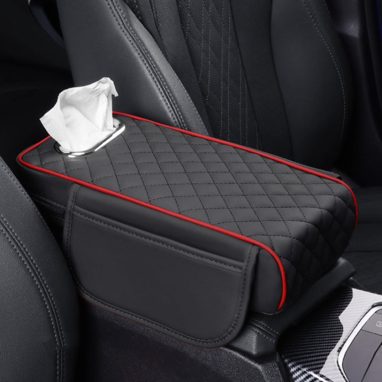Car Armrest Box Booster Pad Widened Interior Tissue Box, Color: Black Red - Stowing Tidying by PMC TechLife | Online Shopping South Africa | PMC TechLife | Buy Now Pay Later Mobicred
