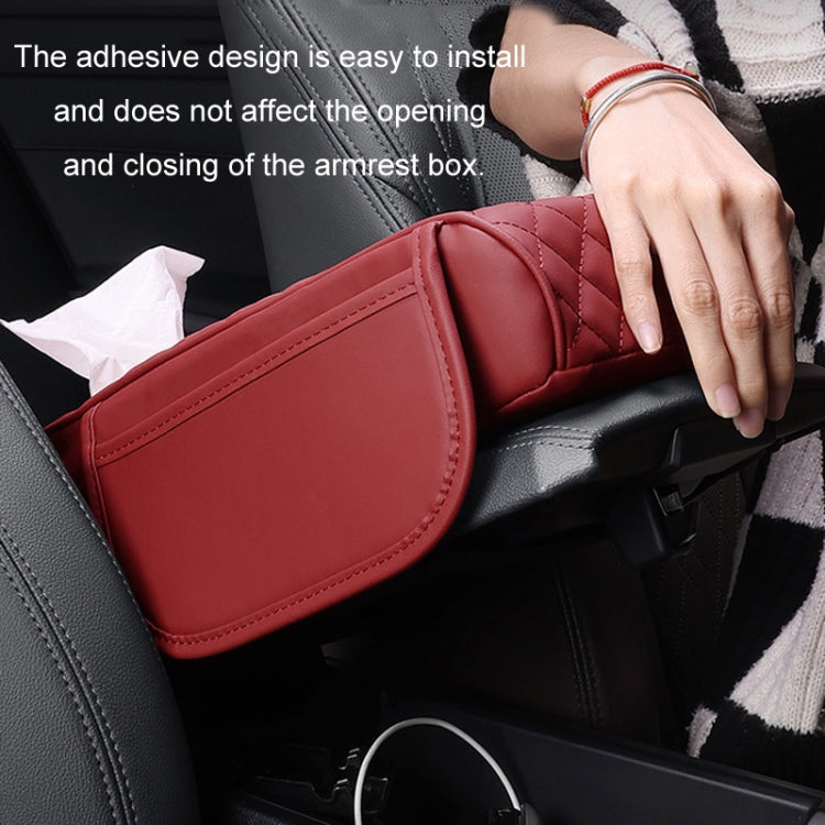 Car Armrest Box Booster Pad Widened Interior Tissue Box, Color: Black Red - Stowing Tidying by PMC TechLife | Online Shopping South Africa | PMC TechLife | Buy Now Pay Later Mobicred