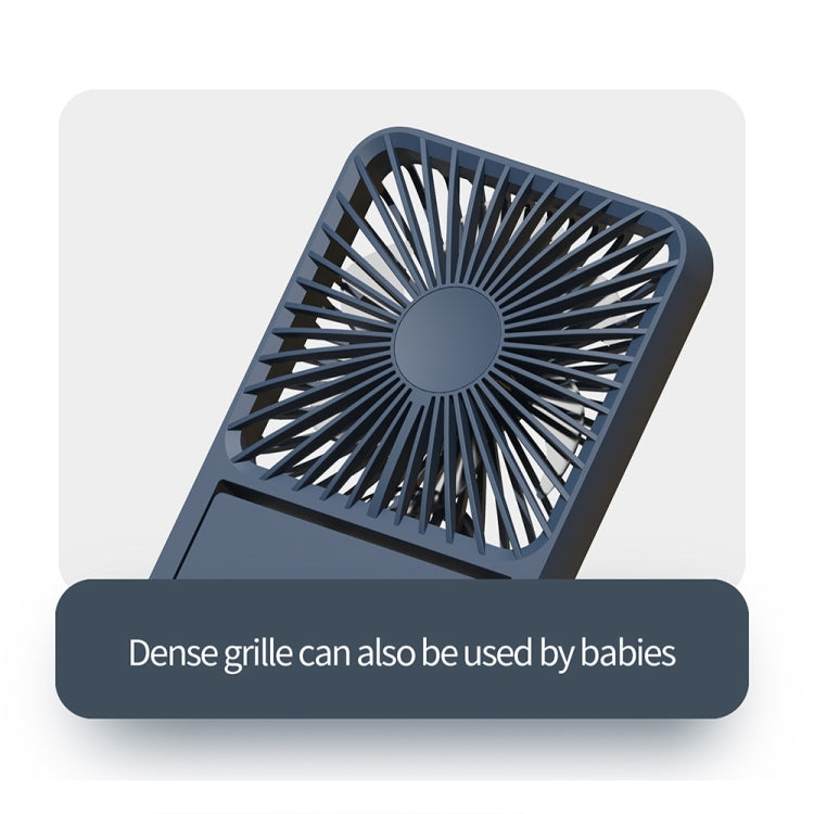 HX-123 USB Charging Wall-mounted Desktop Folding Thin and Light Small Fan(Blue) - Electric Fans by PMC TechLife | Online Shopping South Africa | PMC TechLife | Buy Now Pay Later Mobicred