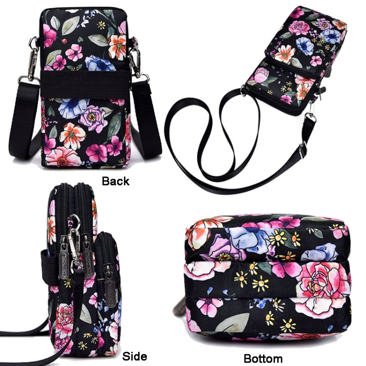 Printed Crossbody Mobile Phone Bag Mini Wallet With Arm Band, Style: Square Dot - Single-shoulder Bags by PMC TechLife | Online Shopping South Africa | PMC TechLife | Buy Now Pay Later Mobicred