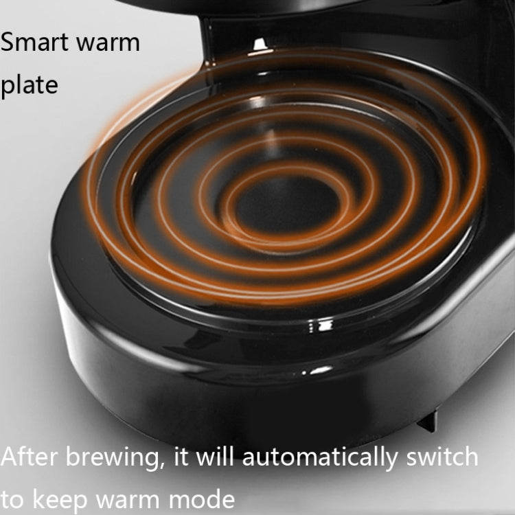 HOMEZEST 600W 0.65L  Automatic Drip Coffee Maker with Glass Carafe 2-6 Cup Capacity(323 Black UK Plug) - free shipping - PMC TechLife - Order now!