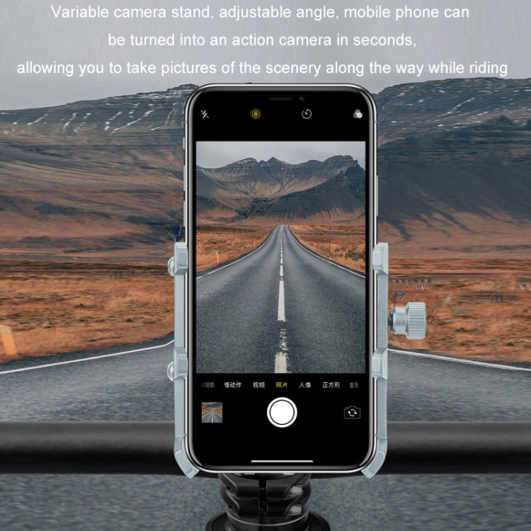 JOHORSE Bicycle Shockproof Mobile Phone Holder Motorcycle Riding Equipment, Color: Stem Black - Holders by JOHORSE | Online Shopping South Africa | PMC TechLife | Buy Now Pay Later Mobicred