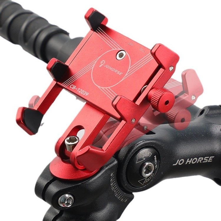 JOHORSE Bicycle Shockproof Mobile Phone Holder Motorcycle Riding Equipment, Color: Stem Red - Holders by JOHORSE | Online Shopping South Africa | PMC TechLife | Buy Now Pay Later Mobicred