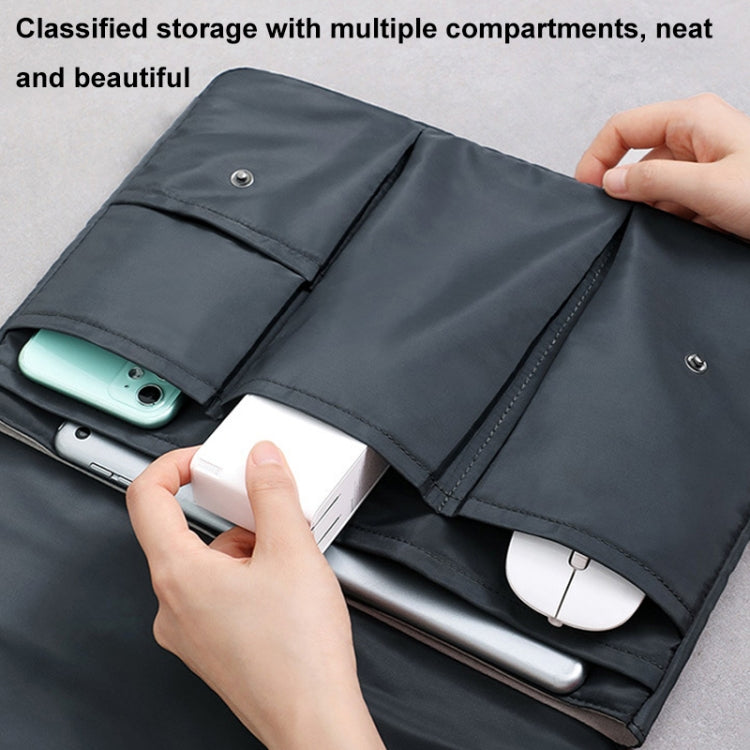 Multi-layer Waterproof and Shock-absorbing Laptop Sleeve Laptop Storage Bag, Size: 13 inch(Black) - 13.3 inch by PMC Jewellery | Online Shopping South Africa | PMC Jewellery | Buy Now Pay Later Mobicred