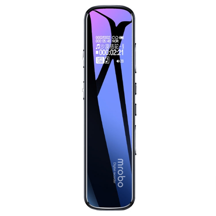 Mrobo RV-19 0.96-inch HD Screen 3D Noise Reduction Recording Pen Music Player, Capacity: 128GB(Black) - Recording Pen by Mrobo | Online Shopping South Africa | PMC TechLife | Buy Now Pay Later Mobicred