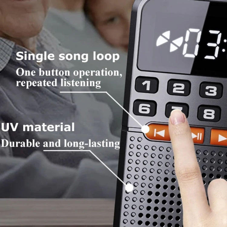 Rolton T1 Portable Radio Receiver Old People Singing Opera Player Mini Stereo Walkman(White) - Radio Player by Rolton | Online Shopping South Africa | PMC TechLife | Buy Now Pay Later Mobicred