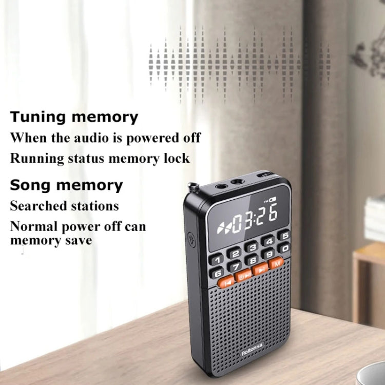 Rolton T1 Portable Radio Receiver Old People Singing Opera Player Mini Stereo Walkman(Gold) - Radio Player by Rolton | Online Shopping South Africa | PMC TechLife | Buy Now Pay Later Mobicred