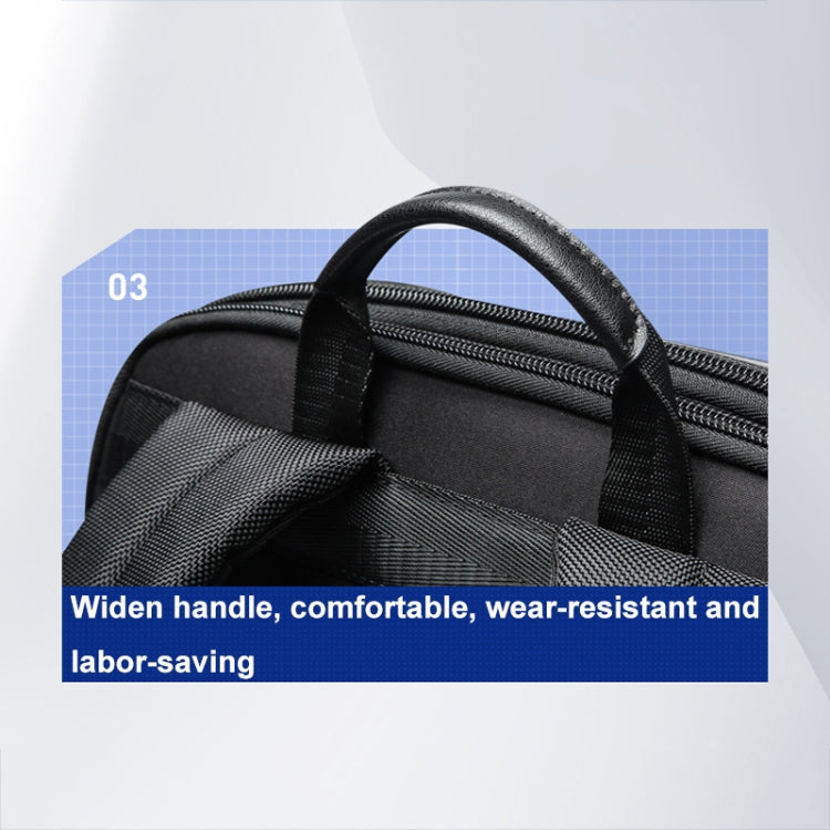 Bopai 61-122579 Large Capacity Hard Shell Password Lock Waterproof Business Laptop Backpack(Grey) - free shipping - PMC Jewellery - Order now!