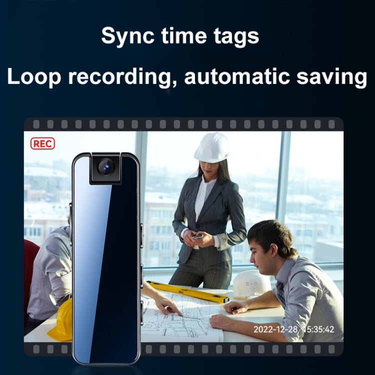 Mrobo D6 1080P Rotating Camera Night Vision Video Recorder With Back Clip, Size: 128GB(Black) - Recording Pen by Mrobo | Online Shopping South Africa | PMC TechLife | Buy Now Pay Later Mobicred