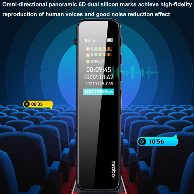 Mrobo RV18 0.96-Inch Color Screen Smart Noise Reduction Recording Pen, Capacity: 32GB(Enhanced) - Recording Pen by Mrobo | Online Shopping South Africa | PMC TechLife | Buy Now Pay Later Mobicred