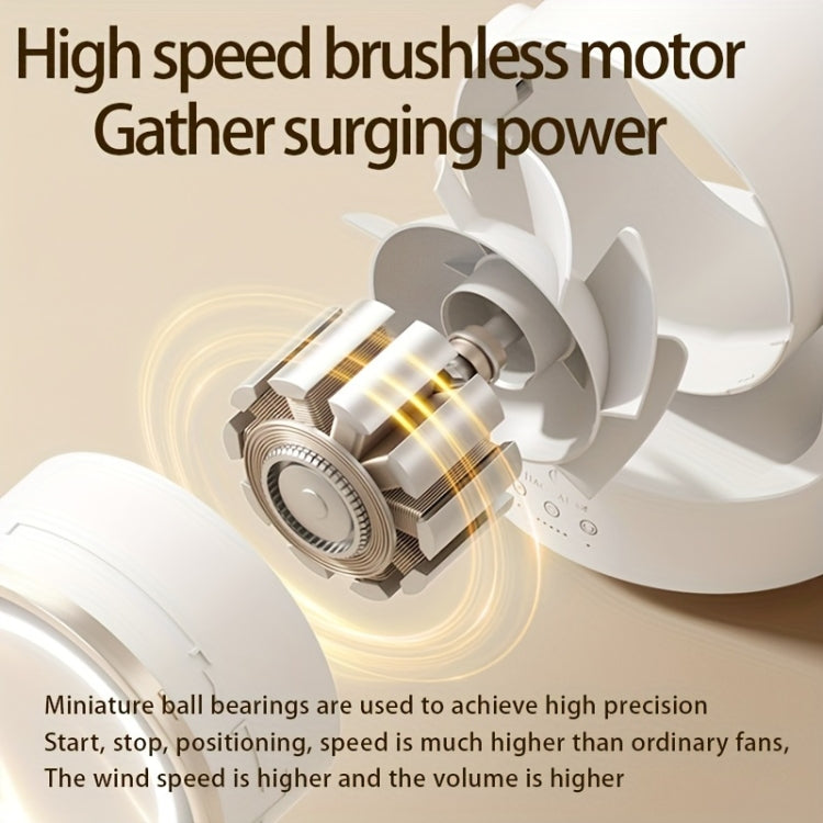 3 In 1 Multifunctional Desktop Fan with LED Light Cosmetic Mirror Rechargeable Oscillating - Electric Fans by PMC TechLife | Online Shopping South Africa | PMC TechLife | Buy Now Pay Later Mobicred