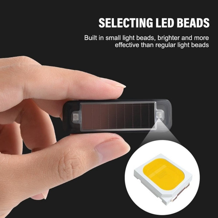 Solar Warning Light Anti-rear Collision LED Flashing Light(Symphony Vibration Sensor+Orange) - Warning Lights by PMC TechLife | Online Shopping South Africa | PMC TechLife | Buy Now Pay Later Mobicred