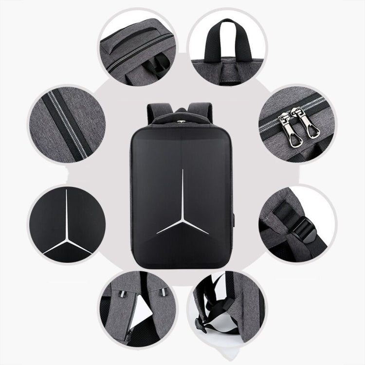 15 inch Multifunctional Waterproof Business Sports Laptop Backpack with USB Port(Navy Blue) - Backpack by PMC Jewellery | Online Shopping South Africa | PMC Jewellery | Buy Now Pay Later Mobicred