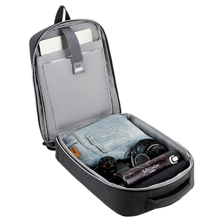 15 inch Large-Capacity Waterproof Business Commuter Laptop Backpack with USB Port(Simplified Black) - Backpack by PMC Jewellery | Online Shopping South Africa | PMC Jewellery | Buy Now Pay Later Mobicred