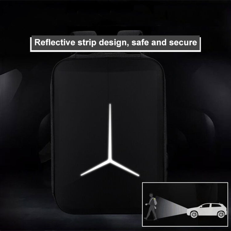 15 inch Large-Capacity Waterproof Business Commuter Laptop Backpack with USB Port(Simplified Pink) - Backpack by PMC Jewellery | Online Shopping South Africa | PMC Jewellery | Buy Now Pay Later Mobicred