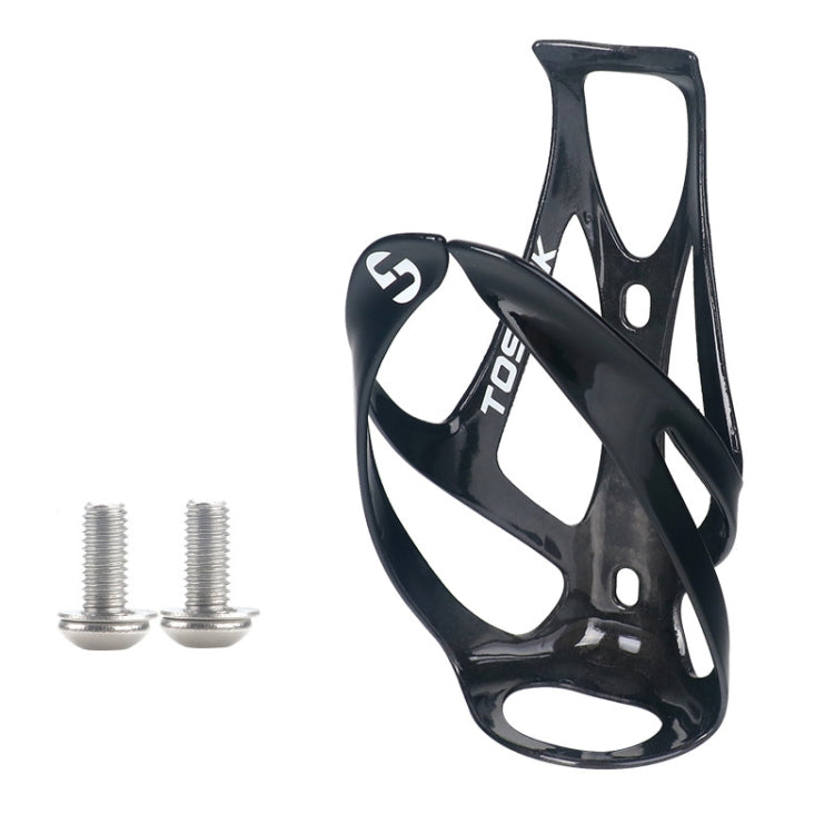 TOSEEK Outdoor Cycling Carbon Fiber Open Water Bottle Cage, Color: Black Glossy - free shipping - PMC TechLife - Order now!
