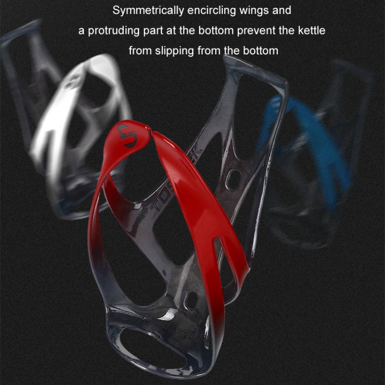 TOSEEK Outdoor Cycling Carbon Fiber Open Water Bottle Cage, Color: Red Glossy - free shipping - PMC TechLife - Order now!