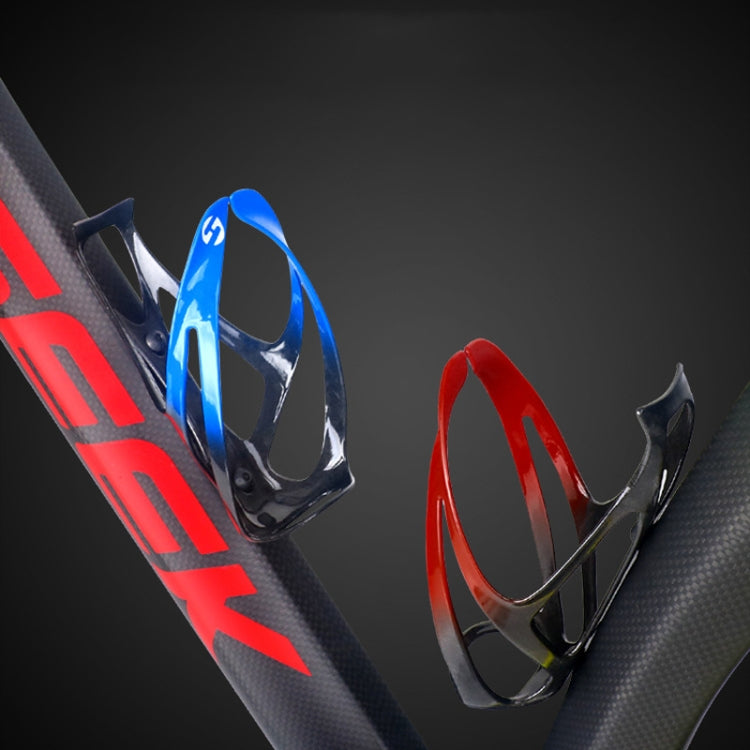 TOSEEK Outdoor Cycling Carbon Fiber Open Water Bottle Cage, Color: Orange Glossy - Holders by TOSEEK | Online Shopping South Africa | PMC TechLife | Buy Now Pay Later Mobicred