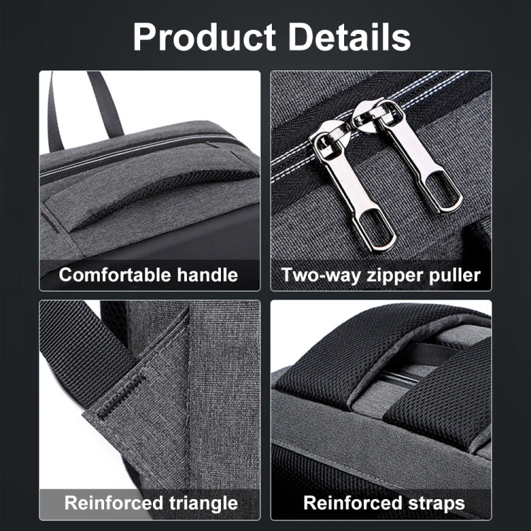 16 inch Large Capacity Password Lock Anti-Theft Laptop Backpack With USB Port(Black) - Backpack by PMC Jewellery | Online Shopping South Africa | PMC Jewellery | Buy Now Pay Later Mobicred