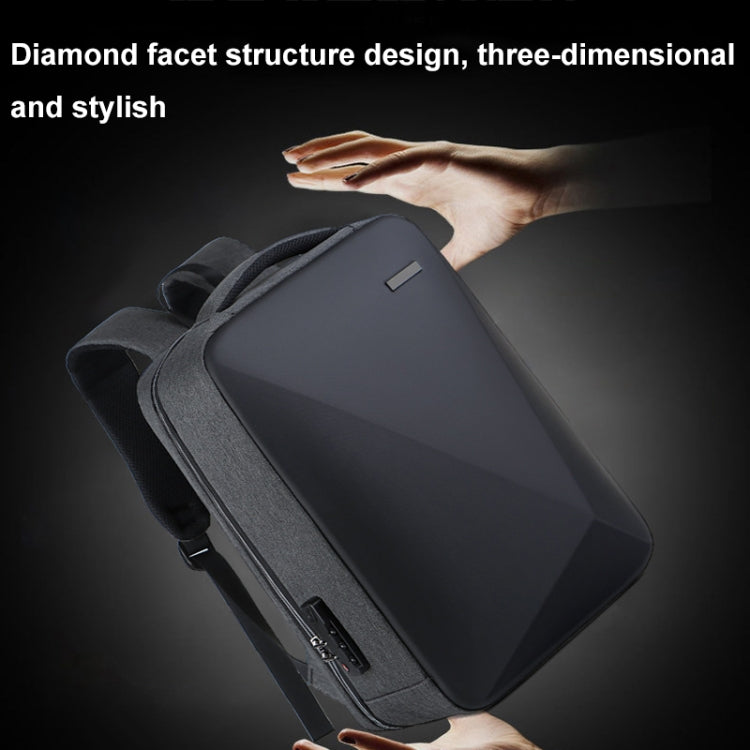 16 inch Large Capacity Password Lock Anti-Theft Laptop Backpack With USB Port(Black) - Backpack by PMC Jewellery | Online Shopping South Africa | PMC Jewellery | Buy Now Pay Later Mobicred