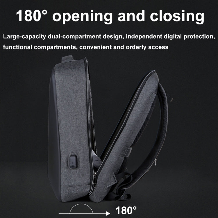 16 inch Large Capacity Password Lock Anti-Theft Laptop Backpack With USB Port(Pink) - Backpack by PMC Jewellery | Online Shopping South Africa | PMC Jewellery | Buy Now Pay Later Mobicred