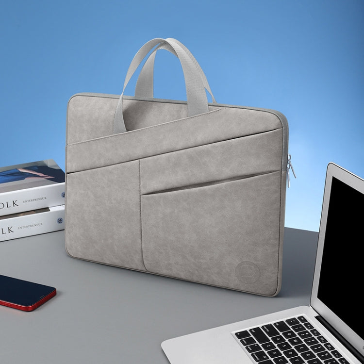 BUBM Portable Computer Bag Notebook Business Travel Bag, Size: 15 inch(Light Gray) - free shipping - PMC Jewellery - Order now!