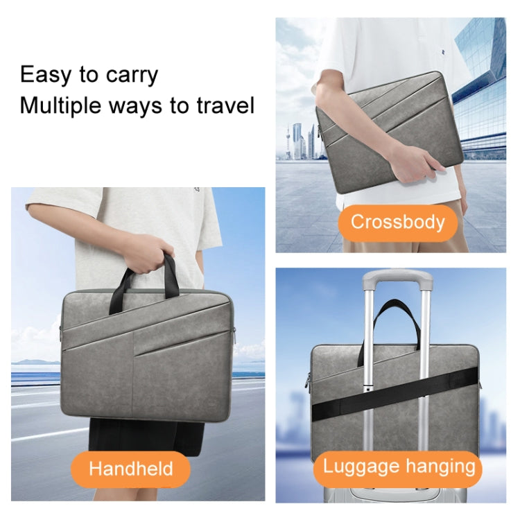 BUBM Portable Computer Bag Notebook Business Travel Bag, Size: 15 inch(Light Gray) - free shipping - PMC Jewellery - Order now!