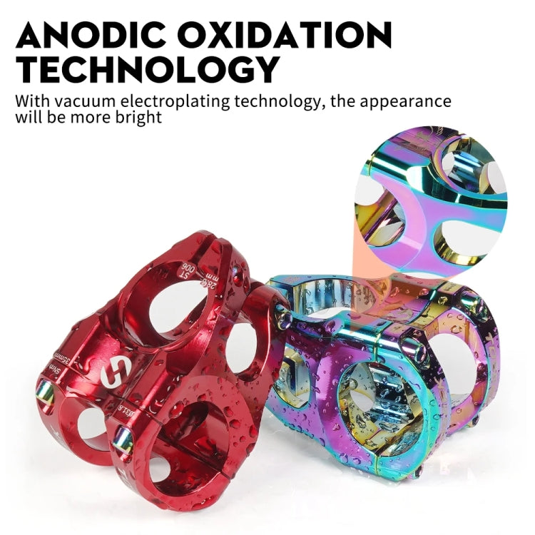 TOSEEK 35mm Aluminum Alloy Stem Bicycle Modification Accessories, Color: Purple - Bicycle Grips by TOSEEK | Online Shopping South Africa | PMC TechLife | Buy Now Pay Later Mobicred