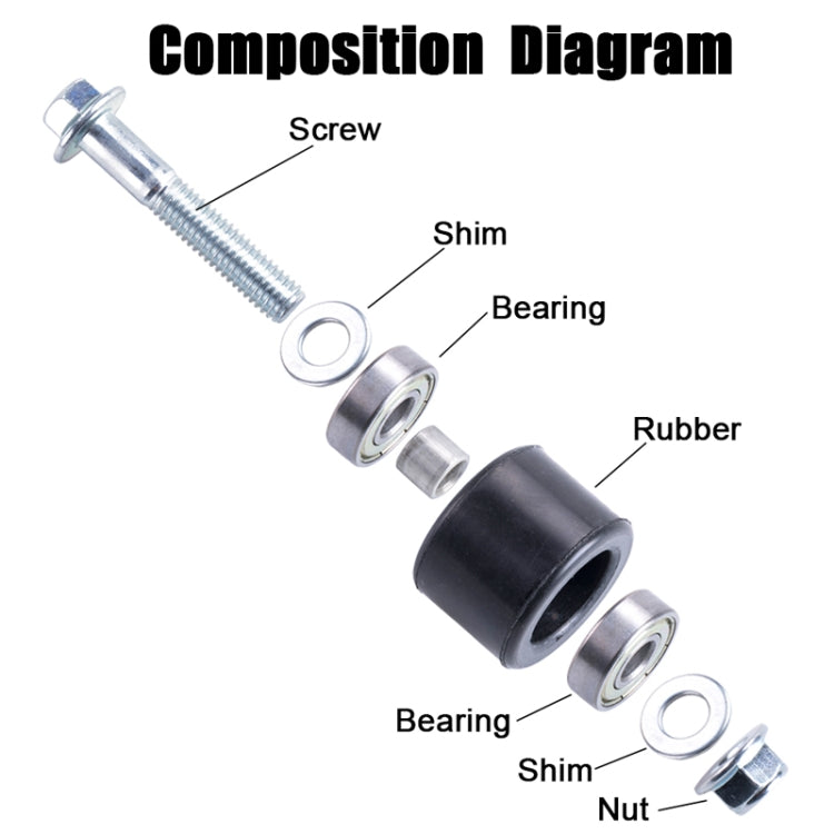 For Yamaha YFZ 350 Banshee 8mm Chain Tensioner Roller - free shipping - PMC TechLife - Order now!