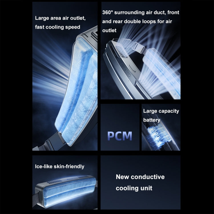 Ice Belt Outdoor Sports Cooling Fan Portable Mini Waist Fan(Silver Gray) - Electric Fans by PMC TechLife | Online Shopping South Africa | PMC TechLife | Buy Now Pay Later Mobicred