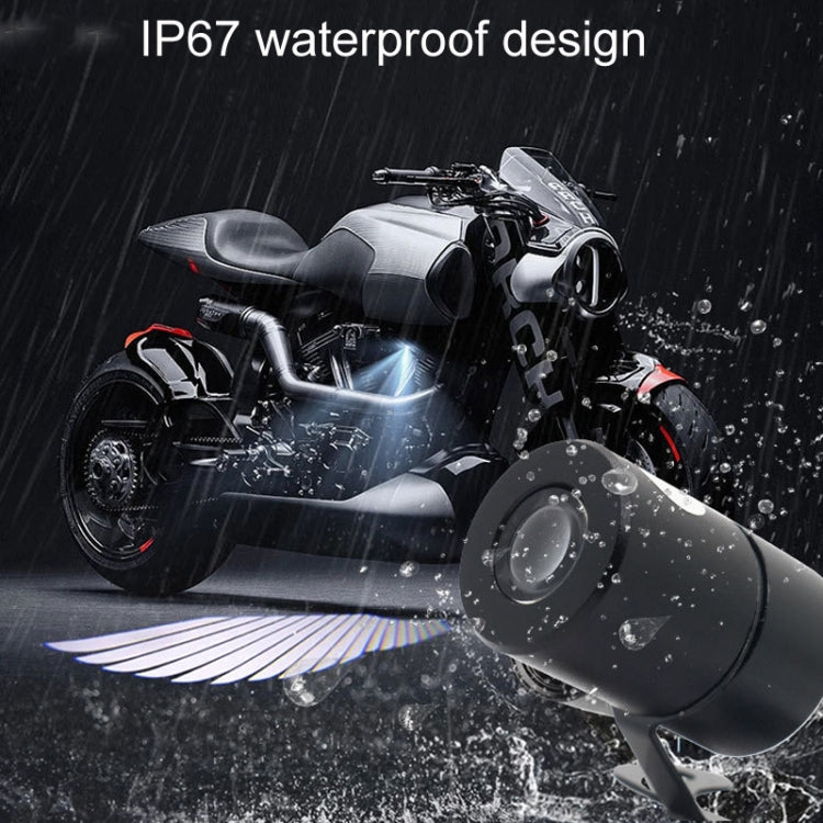 1pair Motorcycle Angel Wings Welcome Light LED Chassis Modified Wings Projector Light(Blue) - Decorative Lights by PMC TechLife | Online Shopping South Africa | PMC TechLife | Buy Now Pay Later Mobicred