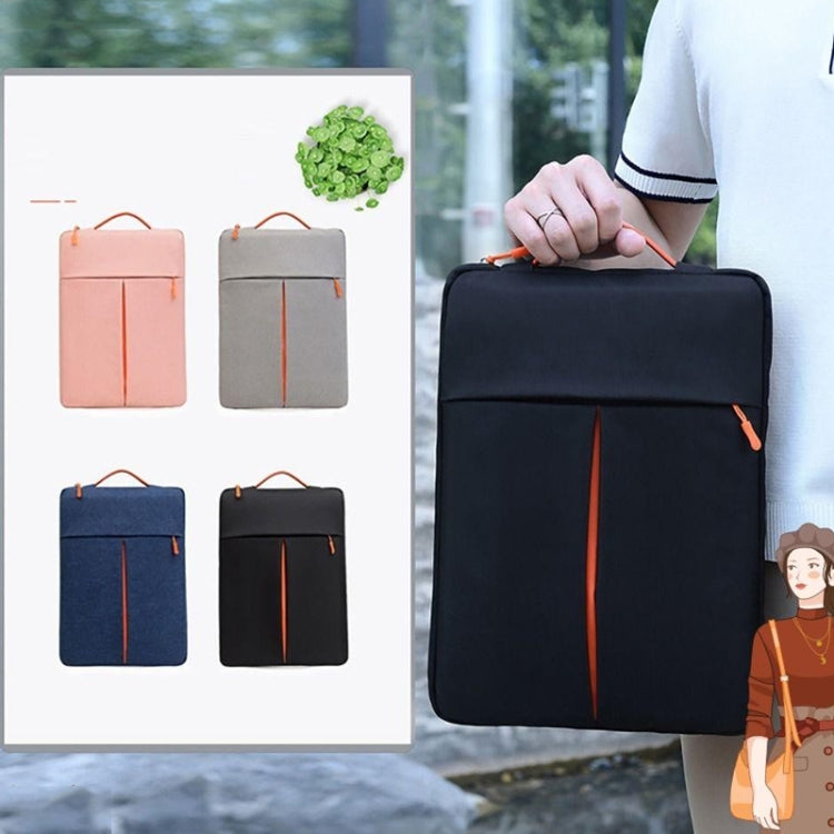 13-14 Inch Portable Laptop Sleeve Bag Travel Carry Case Cover(Black) - 13.3 inch by PMC TechLife | Online Shopping South Africa | PMC TechLife | Buy Now Pay Later Mobicred
