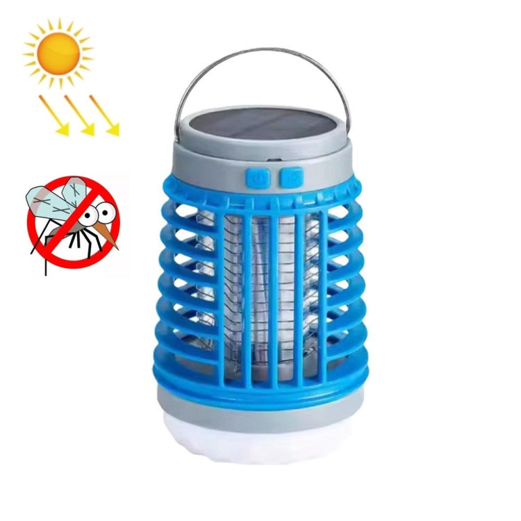 E-SMARTER W890-1 Solar LED Electric Shock Mosquito Light Outdoor USB Rechargeable Lighting Mosquito Trap(Blue) - Repellents by E-SMARTER | Online Shopping South Africa | PMC TechLife | Buy Now Pay Later Mobicred