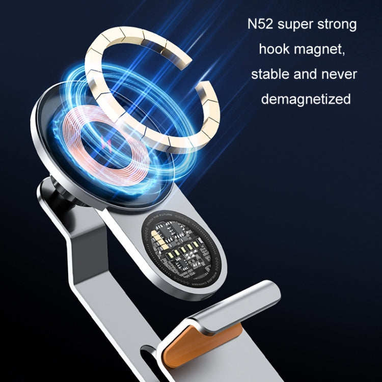 Car Wireless Charging Mobile Phone Holder For Tesla Model 3 and Other Models(Gray) - Wireless Charger Holders by PMC TechLife | Online Shopping South Africa | PMC TechLife | Buy Now Pay Later Mobicred