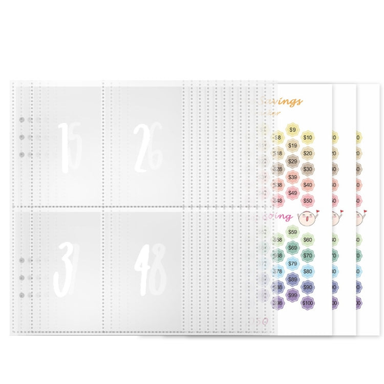25sheets /Set A5 6 Holes Save Money Challenge Envelopes Replacement Inner Page, Spec: Set 2 - Notebooks by PMc TechLife | Online Shopping South Africa | PMc TechLife | Buy Now Pay Later Mobicred
