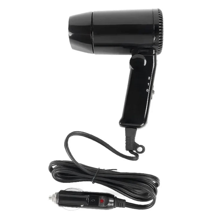 12V Car Outdoor Multi-function Handheld Hair Dryer(Black) - free shipping - PMC TechLife - Order now!