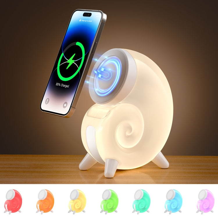 Conch RGB Touch Night Light Magsafe Magnetic Wireless Charger(Colorful) - free shipping - PMC Jewellery - Order now!