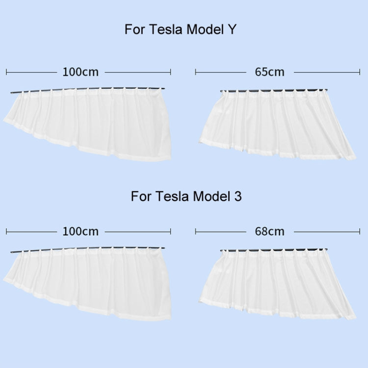 For Tesla Model Y 4pcs Black Car Side Window Privacy Sun Protection Curtain - Window Foils & Solar Protection by PMC TechLife | Online Shopping South Africa | PMC TechLife | Buy Now Pay Later Mobicred