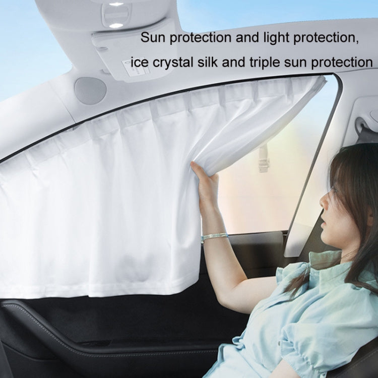 For Tesla Model 3 4pcs Black Car Side Window Privacy Sun Protection Curtain - Window Foils & Solar Protection by PMC TechLife | Online Shopping South Africa | PMC TechLife | Buy Now Pay Later Mobicred