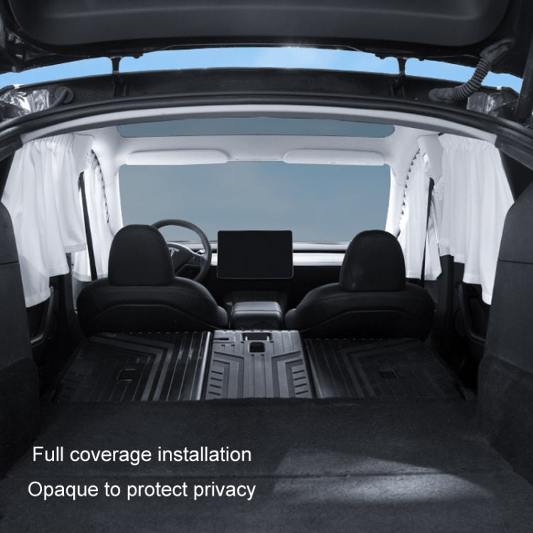 For Tesla Model 3 4pcs Black Car Side Window Privacy Sun Protection Curtain - Window Foils & Solar Protection by PMC TechLife | Online Shopping South Africa | PMC TechLife | Buy Now Pay Later Mobicred