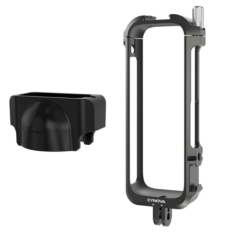 For Insta360 X4 CYNOVA Metal Rabbit Cage + Lens Cover Set Protective Accessories(Black) - free shipping - PMC TechLife - Order now!