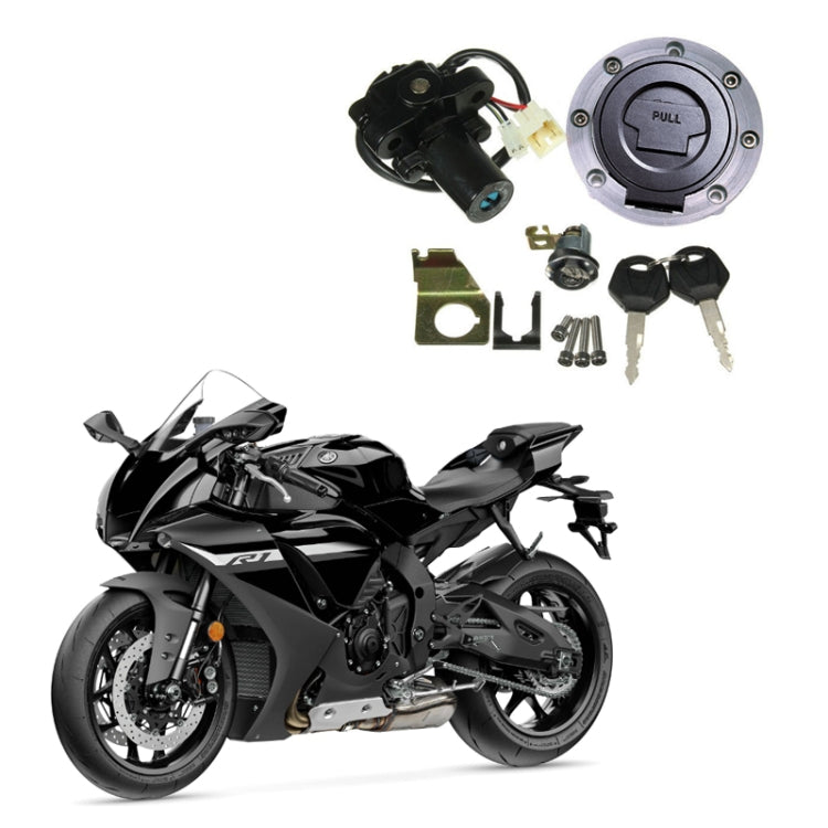 For Yamaha R1 1992-2013 Motorcycle Fuel Tank Cap Electric Door Lock Assembly(TS-R1-A) - Theft Protection by PMC TechLife | Online Shopping South Africa | PMC TechLife | Buy Now Pay Later Mobicred